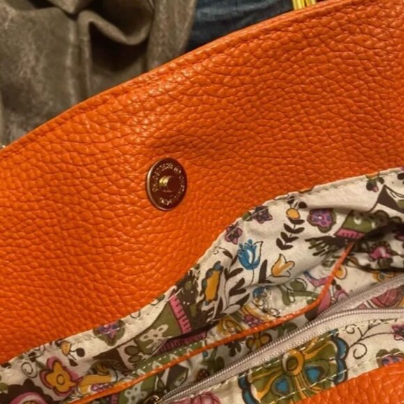 SUPER DEAL!  Aldo Orange Tote/Hobo/Satchel Handbag - Picture 7 of 10